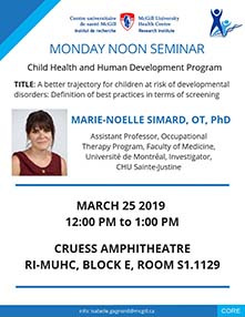 Pediatric Research Seminar (March 25, 2019)