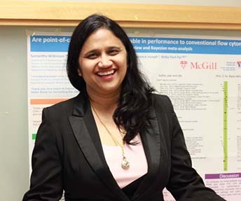 La Dre Nitika Pant Pai est membre du Programme en maladies infectieuses et immunité en santé mondiale de l’Institut de recherche du Centre universitaire du santé McGill, où elle mène des recherches au Centre de recherche évaluative en santé.