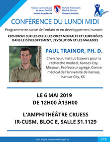 Recherche en pédiatrie – Conférence (le 6 mai 2019)