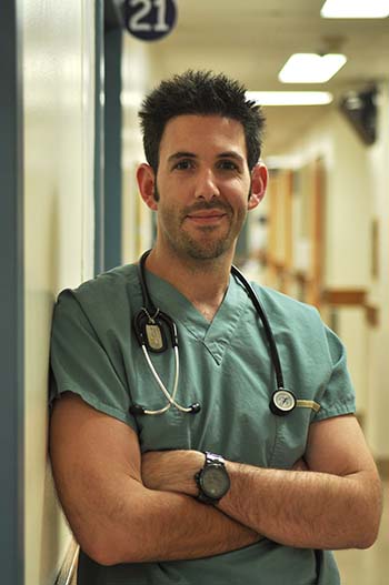 Dr. Brett Burstein, lead author of the study, is a pediatric  emergency room physician at the Montreal Children's Hospital of the MUHC. Credit: MUHC  Foundation