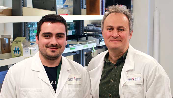 Dr. Erwan Pernet and Dr. Maziar Divangahi, scientists at the RI-MUHC, have identified a lipid target to “tone down” the hyper-active immunity to influenza infection.