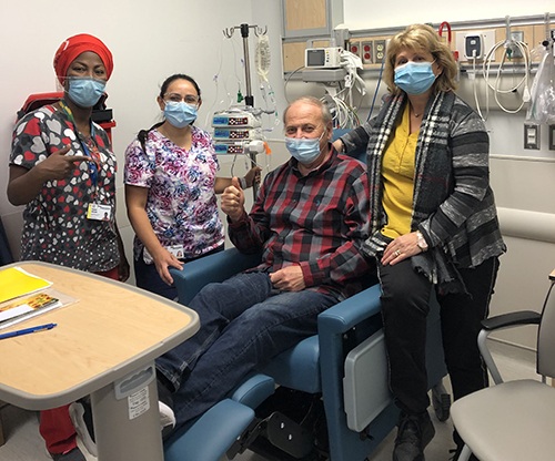 Last week, the new CIM infusion centre welcomed its first patient, Mr. Luigi DeMartinis