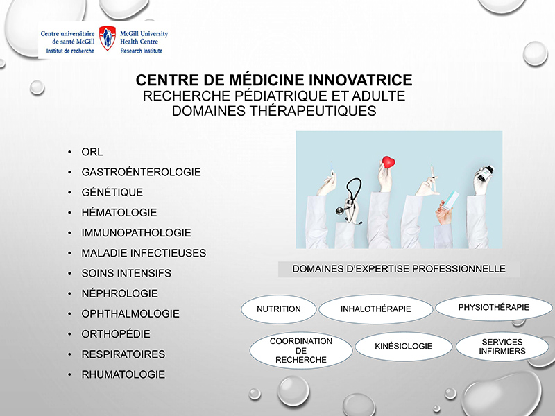 Recherche pédiatrique et adulte Recherche pédiatrique et adulte