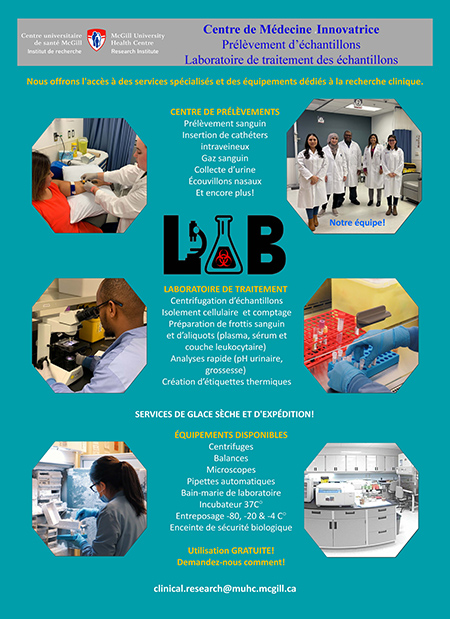 Laboratoire de traitement des échantillons Laboratoire de traitement des échantillons