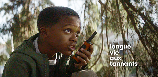 Image tirée du deuxième volet de notre annonce publicitaire « Longue vie aux tannants » dans le cadre de notre campagne Panser autrement.