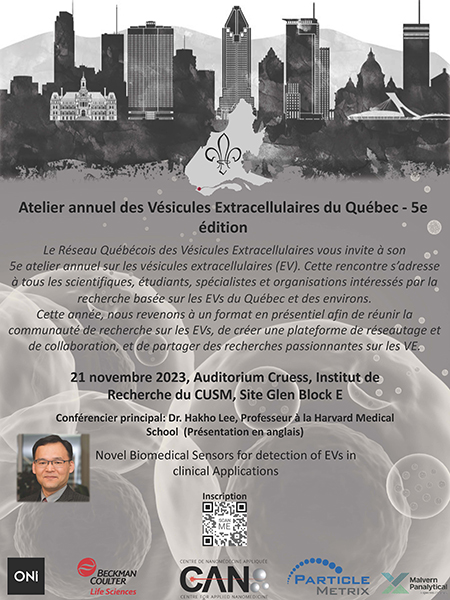 Atelier annuel des Vésicules Extracellulaires du Québec - 5e édition