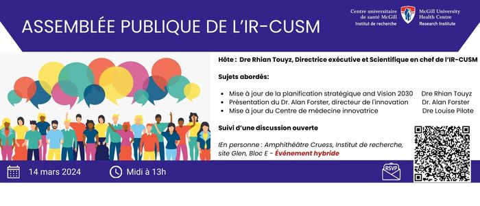 Assemblée publique de l’IR-CUSM Assemblée publique de l’IR-CUSM