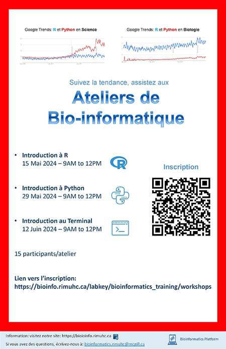 Atelier de la Plateforme de bio-informatique