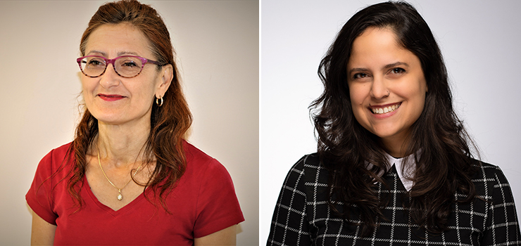 Dr. Sasha Bernatsky, senior scientist at the Research Institute of the MUHC, and postdoctoral fellow and lead author Celline Brasil, PhD.