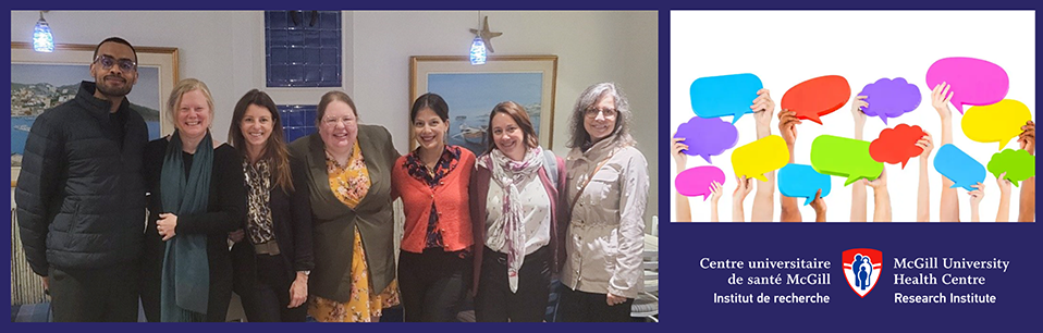 Julia Burnier (troisième à partir de la gauche), du Programme de recherche sur le cancer à L’Institut, en compagnie de plusieurs coautrices et coauteurs. Julia Burnier (troisième à partir de la gauche), du Programme de recherche sur le cancer à L’Institut, en compagnie de plusieurs coautrices et coauteurs.