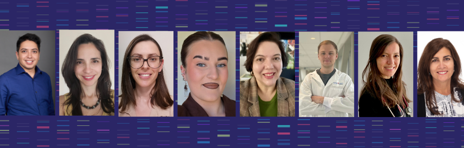 (From left to right) CHAL program trainees Ali Mousavi, Brenda Valdes Sustaita, Cecilia Nieves, Elspeth Skeats, Livia Camargo, Ludovic Mouttet, Maria Victoria Ordonez and Margherita Leo.