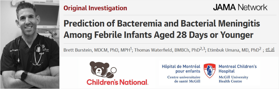 Brett Burstein, M.D.C.M., Ph. D., M.P.H., est premier auteur de l'étude, urgentologue pédiatrique à l'Hôpital de Montréal pour enfants et chercheur au sein du Programme en santé de l’enfant et développement humain de L'Institut.