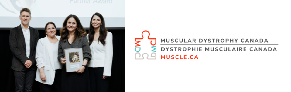 La Dre Maryam Oskoui, chercheuse principale au Programme en santé de l’enfant et en développement humain, a reçu le prix Healthcare Partner of the Year de Dystrophie musculaire Canada.