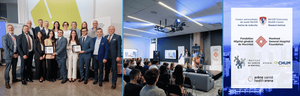 Health Arena is a collaboration between the Institut du cancer de Montréal (Centre de recherche du centre hospitalier de l’Université de Montréal), the Research Institute of the McGill University Health Centre (The Institute), and the Montreal General Hospital Foundation (MGHF).
