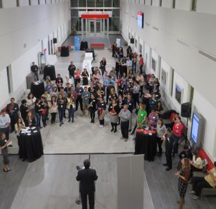Desjardins Centre for Advanced Training Orientation 2015 event in the RI-MUHC Atrium