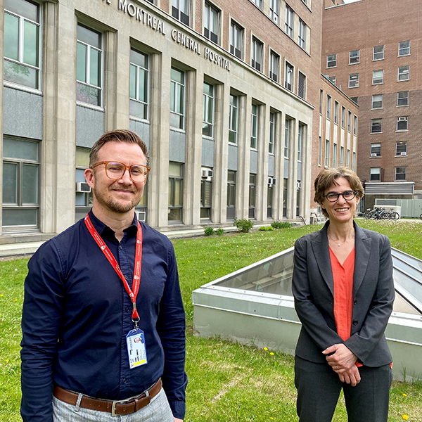 Dr. Julio F. Fiore Junior, a scientist at the RI-MUHC and principal investigator in this study and Dr. Liane Feldman, co-principal investigator of the study, Surgeon-in-Chief and Medical Director of the Surgical Mission of the MUHC