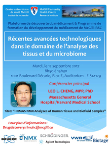 Récentes avancées technologiques dans le domaine de l’analyse des tissus et du microbiome (le 12 septembre 2017)