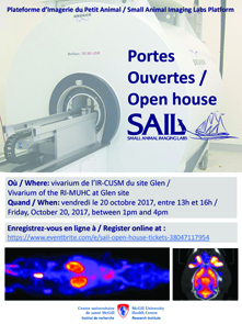 Portes ouvertes à la Plateforme d'imagerie du petit animal (le 20 octobre 2017)