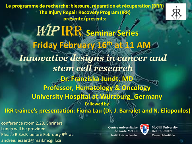 WIP IRR Seminar Series (February 16, 2018)