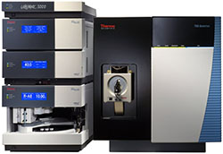 HPLC Ultimate 3000 et spectromètre de masse TSQ Quantiva Thermo Scientific : Triple quadripôle