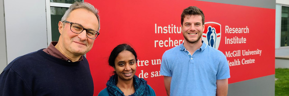 Maziar Divangahi, PhD, principal investigator; Nargis Khan, PhD, postdoctoral fellow and first author of the study; Jeff Downey, PhD candidate and co-first author