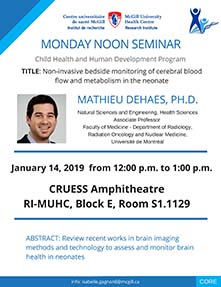 Pediatric Research Seminar (January 14, 2019)