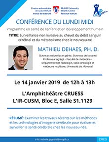 Recherche en pédiatrie – Conférence (le 14 janvier 2019)
