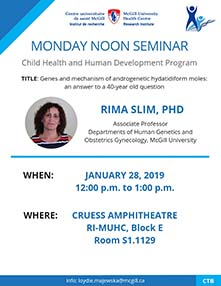 Pediatric Research Seminar (January 28, 2019)