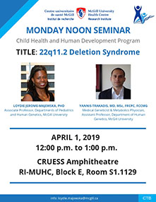 Pediatric Research Seminar (April 1, 2019)