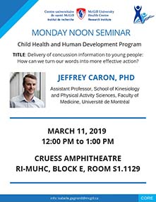 Pediatric Research Seminar (March 11, 2019)