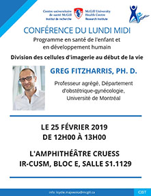 Recherche en pédiatrie – Conférence (le 25 février 2019)