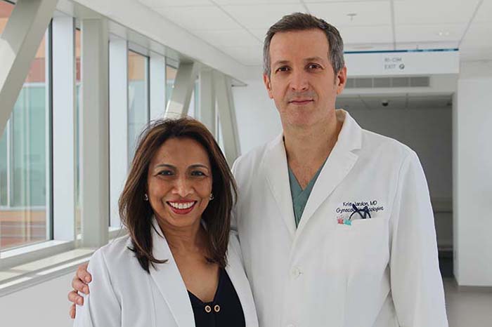 From L to R.: Dr. Lucy Gilbert, Director of the Women’s Health Research Unit at the Research Institute of the MUHC, and her colleague Dr. Kris Jardon, gyneco-oncologist and RI-MUHC researcher; are co-authors of the study published in Science Translational Medicine