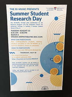Undergraduates, visiting students and incoming graduate students participated in the RI-MUHC Summer Student Research Day Undergraduates, visiting students and incoming graduate students participated in the RI-MUHC Summer Student Research Day