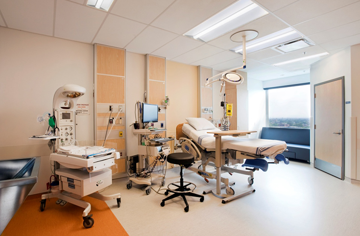 One of the single-patient rooms at the MUHC’s Glen site