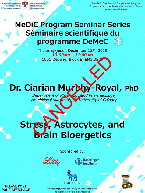 MeDiC Program Seminar Series (December 12, 2019) MeDiC Program Seminar Series (December 12, 2019)