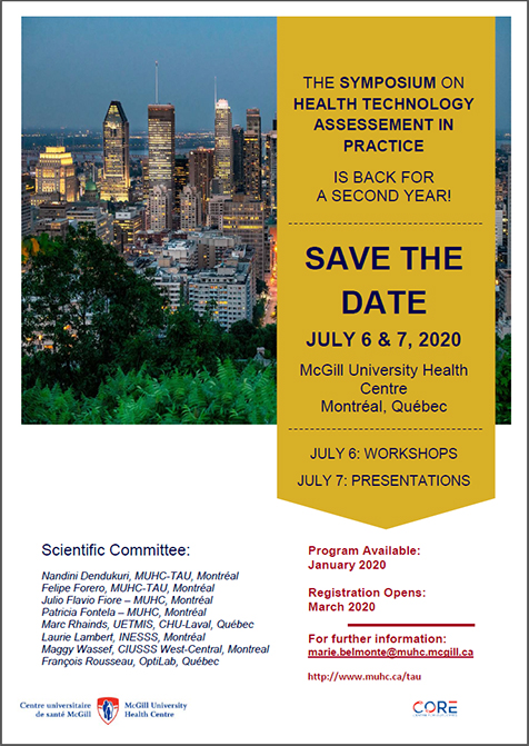 Symposium on Health Technology Assessment in Practice (July 6 & 7, 2020) Symposium on Health Technology Assessment in Practice (July 6 & 7, 2020)
